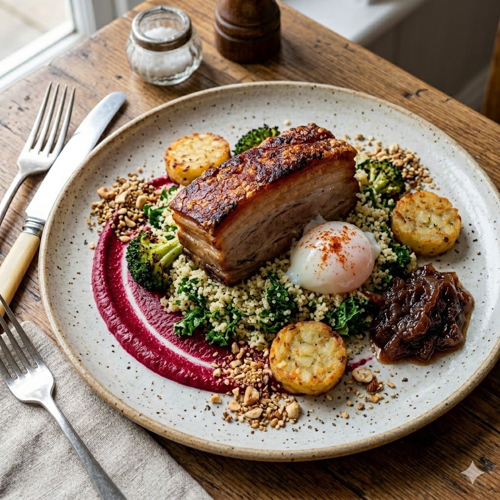 Slow Roast Pork Belly with Couscous – Ottoman Coffee Brewers
